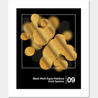 BMSR - Gold Splatter / Minimalist Style Graphic Design Posters and Art